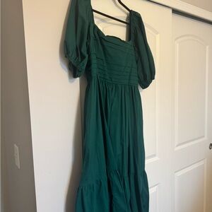 Abercrombie & Fitch Teal Midi Dress
